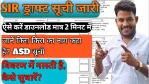 Draft Voter List 2025 Rajasthan